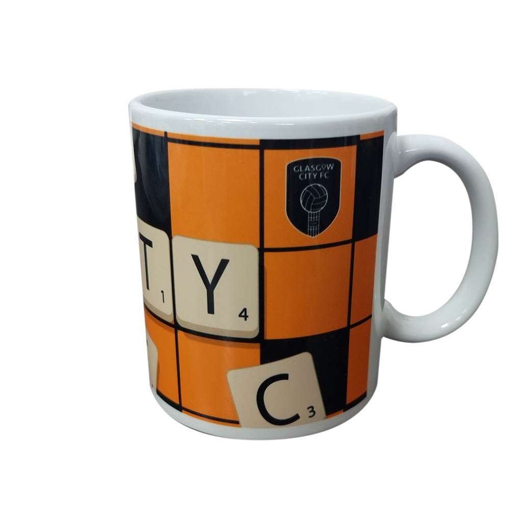 GCFC Scrabbled Mug Orange|Black