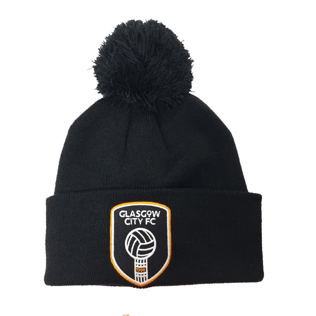 GCFC Pom Pom Beanie Black