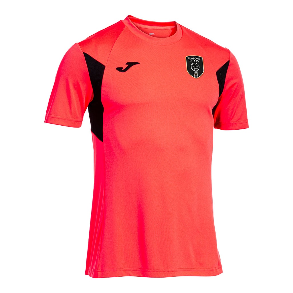 Jnr GCFC 24/25 Training Shirt Fluor Coral|Black
